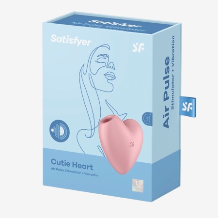 Вакуумно-волновой стимулятор клитора с вибрацией Cutie Heart